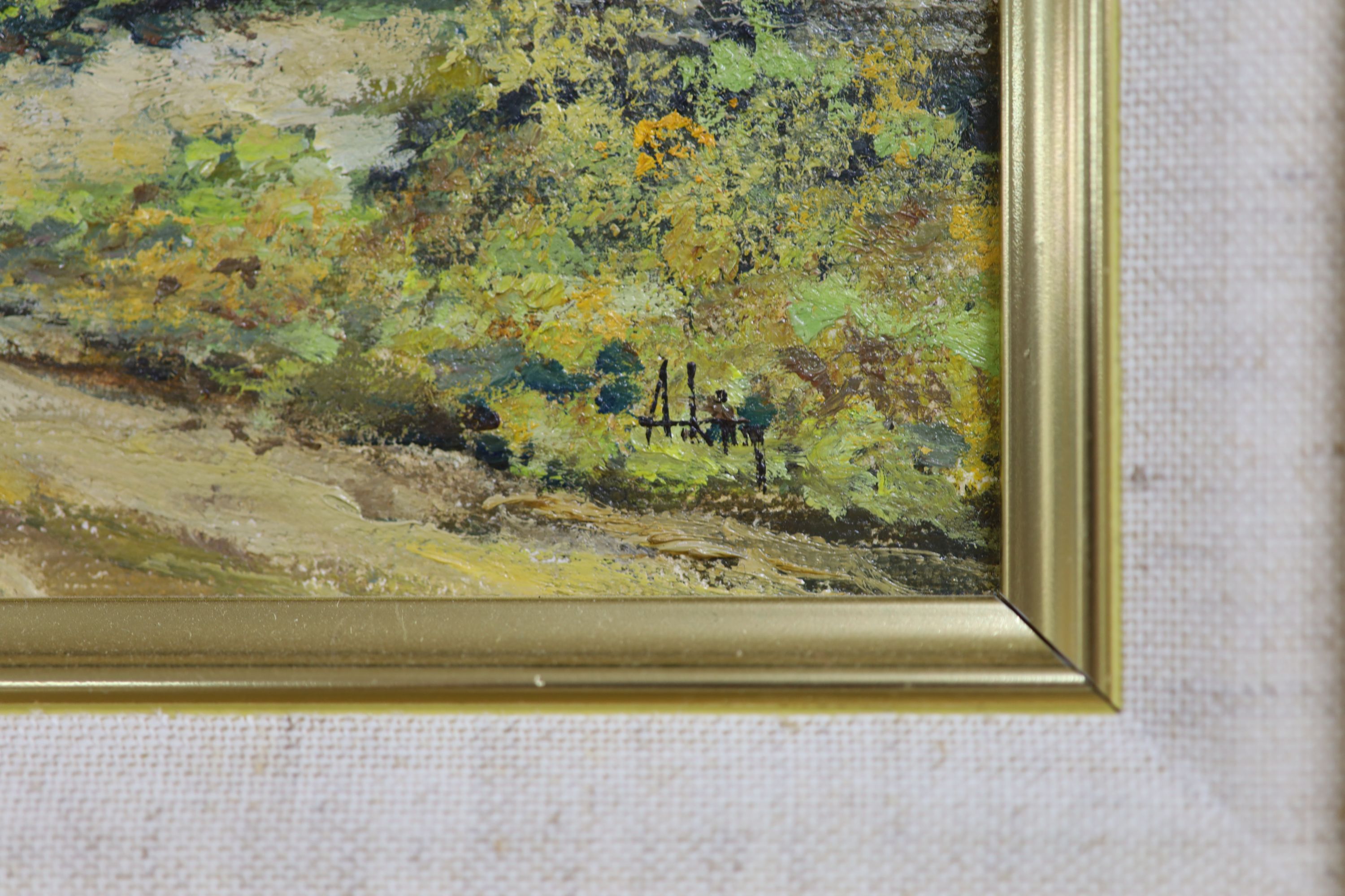 Alan King, oil on canvas panel, 'The Village Inn', signed, 29 x 39cm